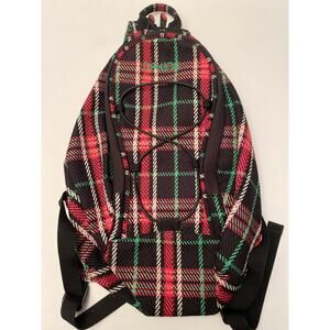 DAKINE Women's Backpack Black Green Pink Plaid Mini Hiking Girls
